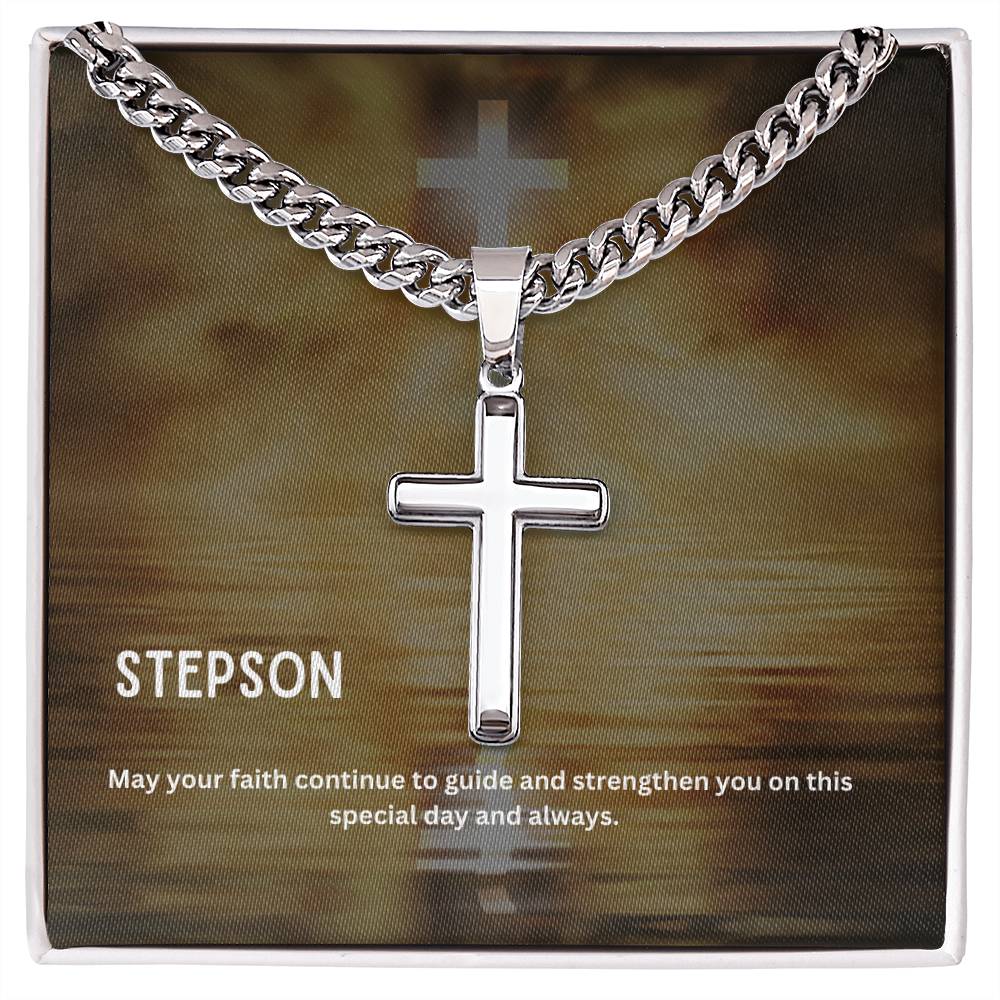 Dear Stepson | Faith Cross Necklace