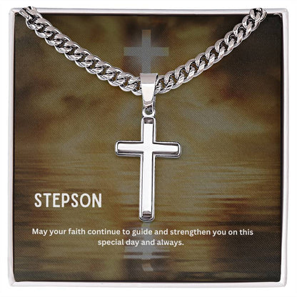 Dear Stepson | Faith Cross Necklace