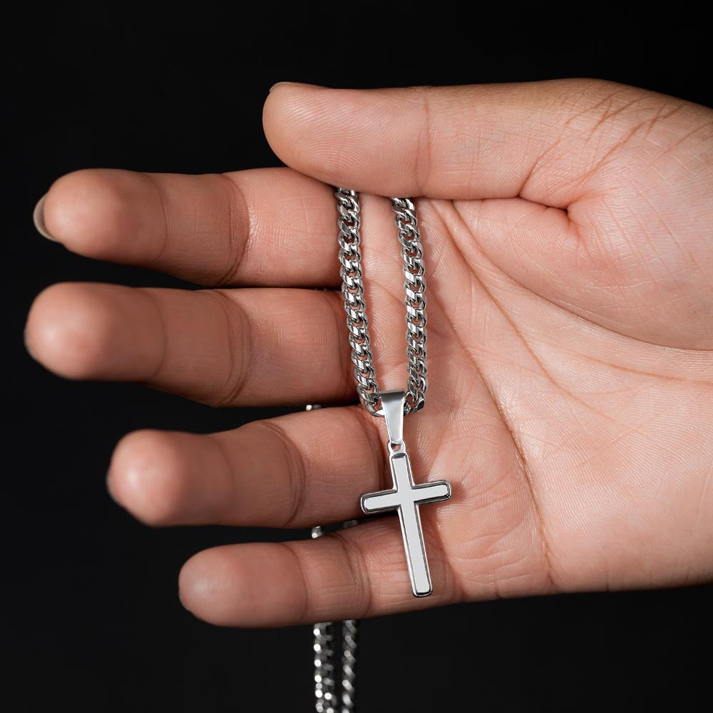 My Husband | I Am So Grateful For Having You | Cuban Cross Necklace