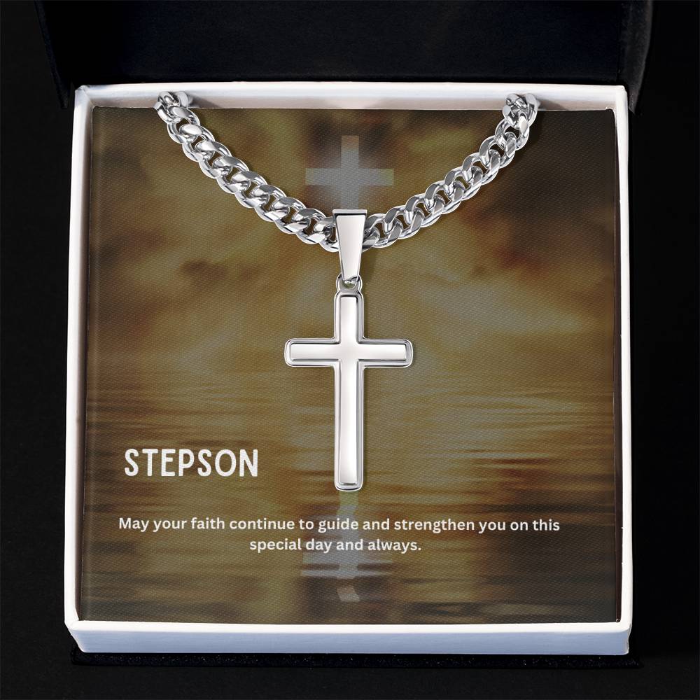 Dear Stepson | Faith Cross Necklace