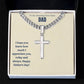 To An Amazing First Time Dad | Happy Father's Day | Cross Necklace Gift