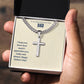 To An Amazing First Time Dad | Happy Father's Day | Cross Necklace Gift