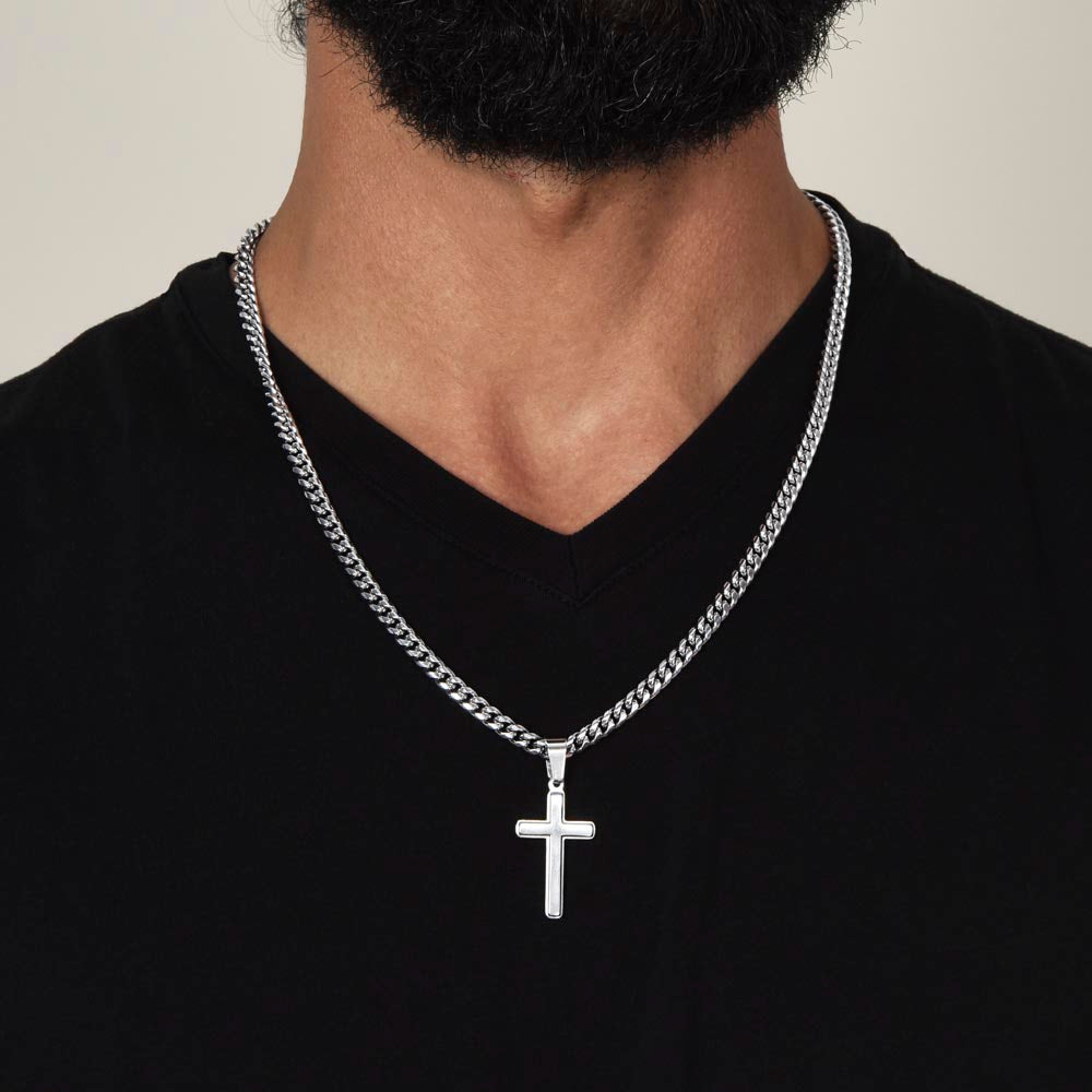 My Husband | I Am So Grateful For Having You | Cuban Cross Necklace