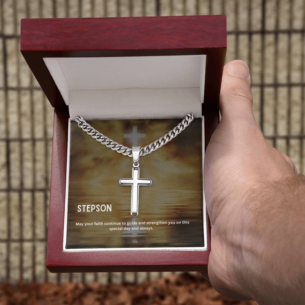 Dear Stepson | Faith Cross Necklace