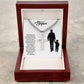 To My Stepson | Life Gave Me The Gift Of You | Cuban Cross Necklace