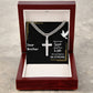 Dear Brother | Stand Firm In Faith | Cuban Cross Necklace