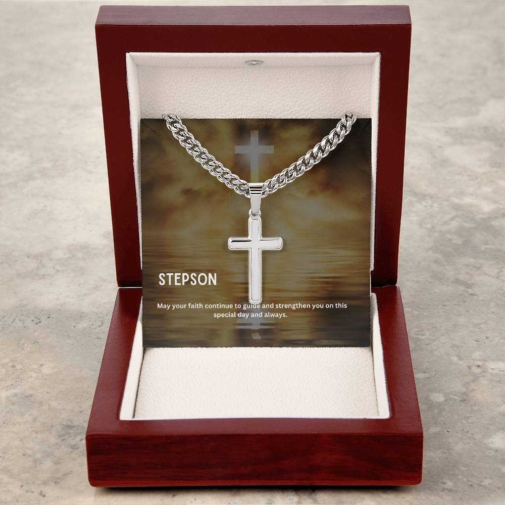 Dear Stepson | Faith Cross Necklace