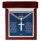 To My Man | I Love You More Than You Will Ever Know | Cross Necklace For Husband