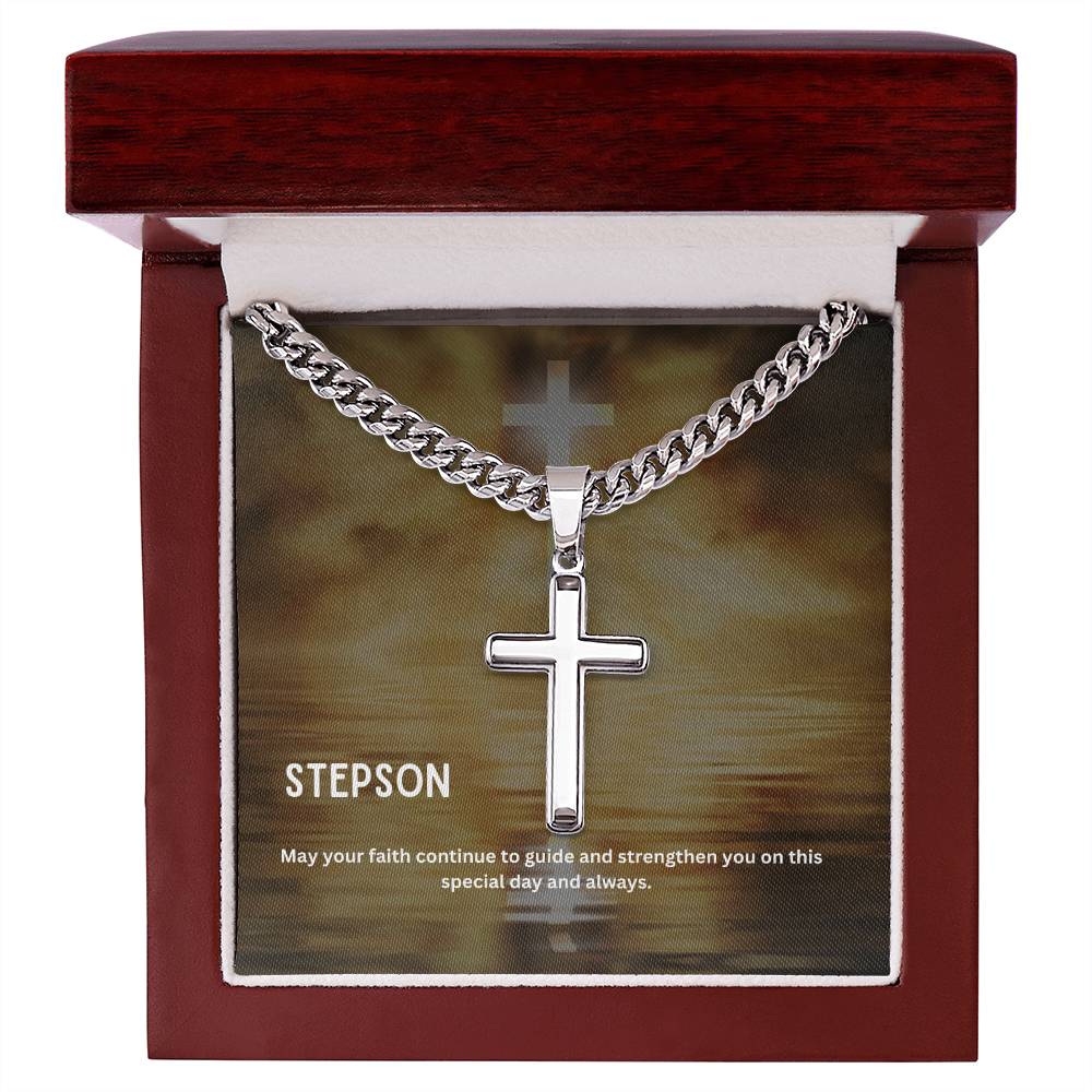 Dear Stepson | Faith Cross Necklace
