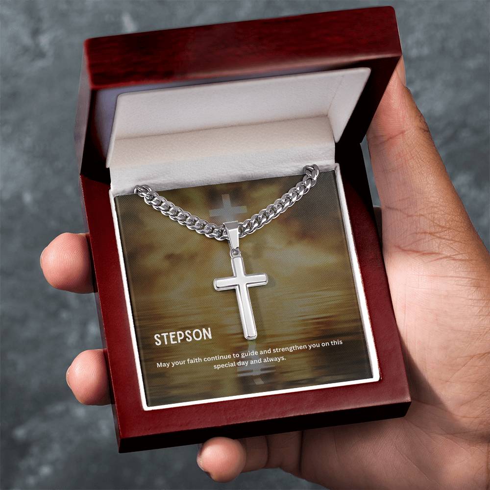 Dear Stepson | Faith Cross Necklace