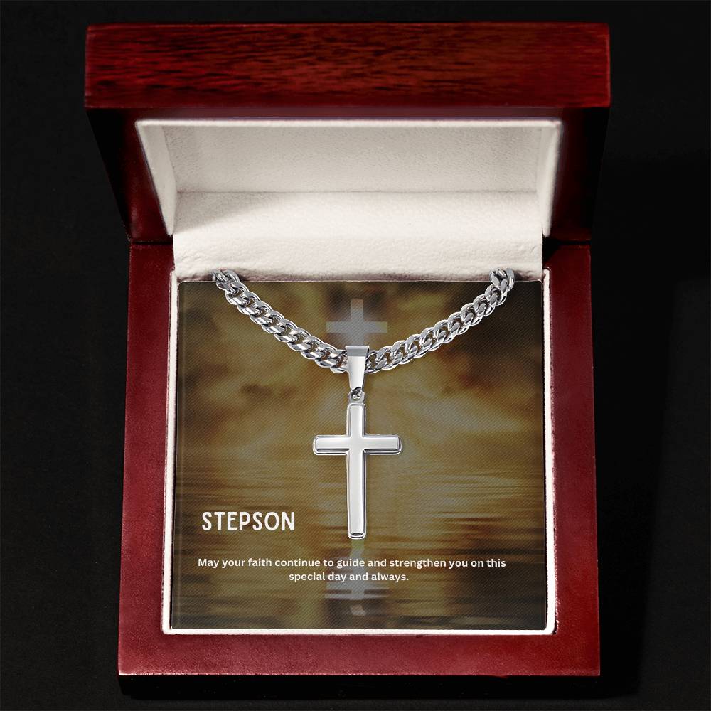 Dear Stepson | Faith Cross Necklace
