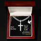 Dear Brother | Stand Firm In Faith | Cuban Cross Necklace
