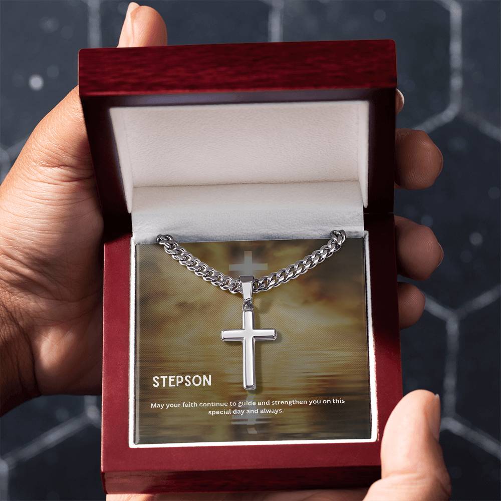 Dear Stepson | Faith Cross Necklace