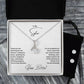 To My Sister | Happy Birthday | Necklace + Clear CZ Earrings