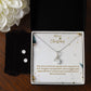 Merry Christmas | Necklace  + Clear CZ Earrings