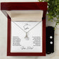 To My Sister | Happy Birthday | Necklace + Clear CZ Earrings