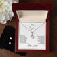 To My Sister | Happy Birthday | Necklace + Clear CZ Earrings