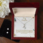 Merry Christmas | Necklace  + Clear CZ Earrings