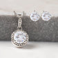 To My Best Friend On Her Wedding Day | Necklace + Clear CZ Earrings