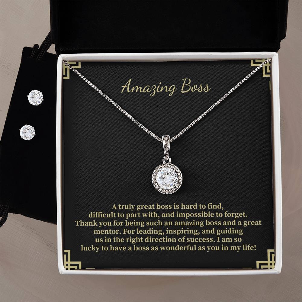 Amazing Boss | I Am So Lucky To Have A Boss Like You | Professional Pendant Necklace