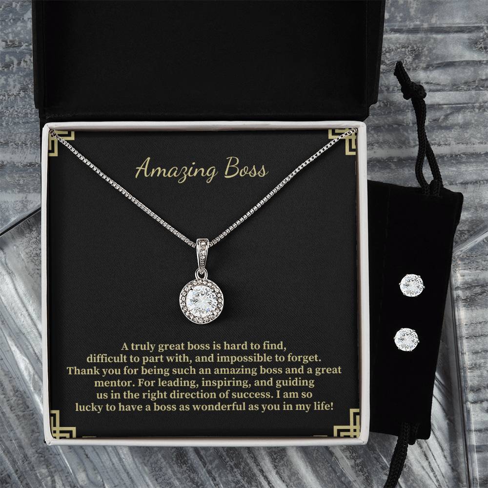 Amazing Boss | I Am So Lucky To Have A Boss Like You | Professional Pendant Necklace