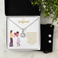 To My Girlfriend | We Cannot Be Separated | White Gold Pendant Necklace
