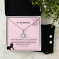To My Mummy | From Your Tummy | Pregnancy Necklace + Clear CZ Earrings