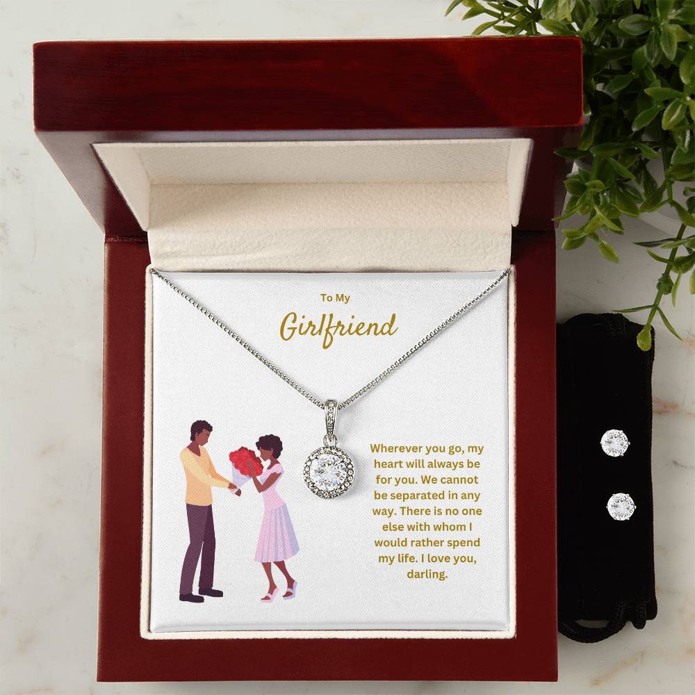 To My Girlfriend | We Cannot Be Separated | White Gold Pendant Necklace