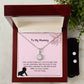 To My Mummy | From Your Tummy | Pregnancy Necklace + Clear CZ Earrings