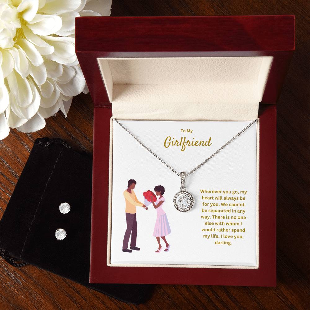To My Girlfriend | We Cannot Be Separated | White Gold Pendant Necklace
