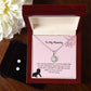 To My Mummy | From Your Tummy | Pregnancy Necklace + Clear CZ Earrings