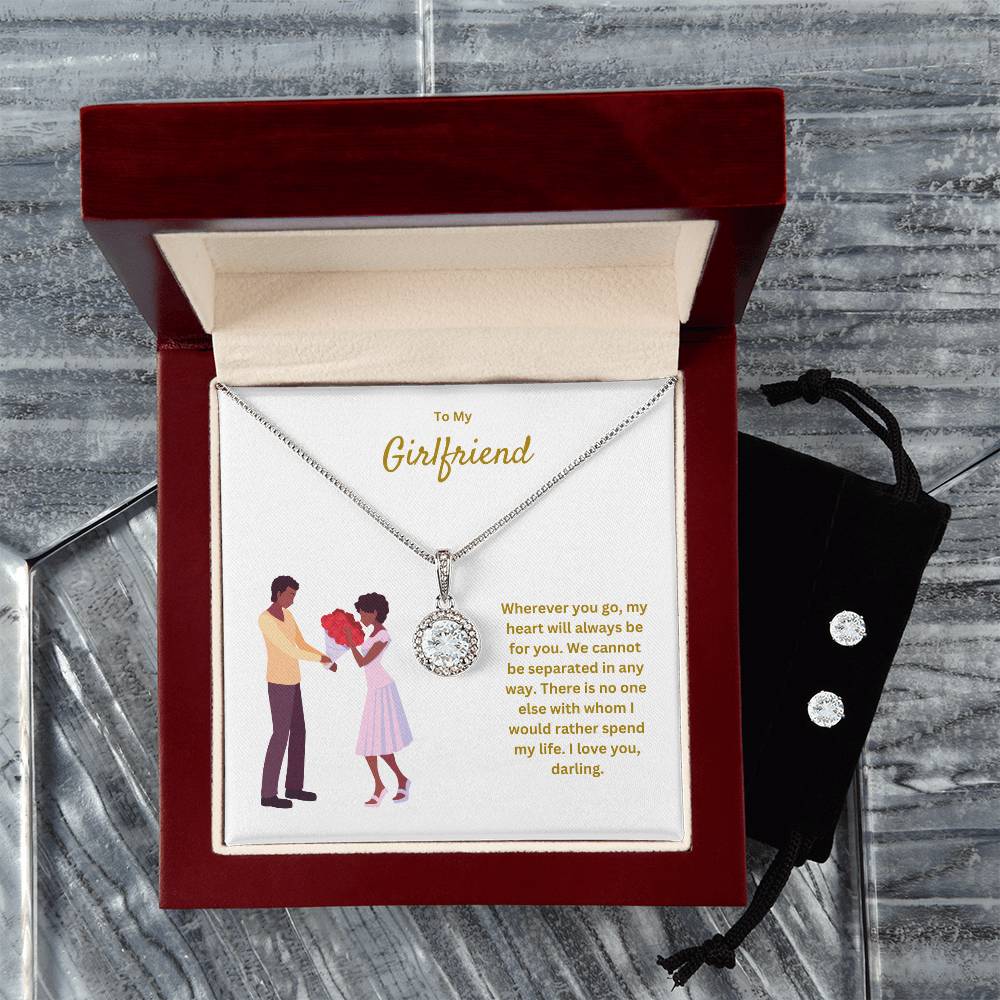 To My Girlfriend | We Cannot Be Separated | White Gold Pendant Necklace