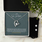 To My Stepdaughter | I Will Treat You Like My Own |  Necklace + Clear CZ Earrings
