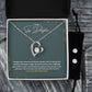 To My Stepdaughter | I Will Treat You Like My Own |  Necklace + Clear CZ Earrings