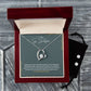To My Stepdaughter | I Will Treat You Like My Own |  Necklace + Clear CZ Earrings