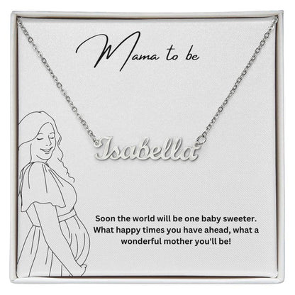 Mama To Be | Pregnancy Pendant Name Necklace Gift