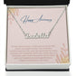 Happy Anniversary | Your Love Has Transformed My Life | Name Necklace