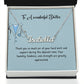 To A Wonderful Doctor | Thank You For All Your Hard Work | Professional Name Necklace