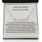 Big Sister Little Sister | Our Hearts Are Always Together | Name Necklace