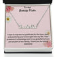 To My Bonus Mom | I Am Grateful To Have You | Custom Name Necklace