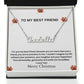 To My Best Friend | Merry Christmas | Name Necklace