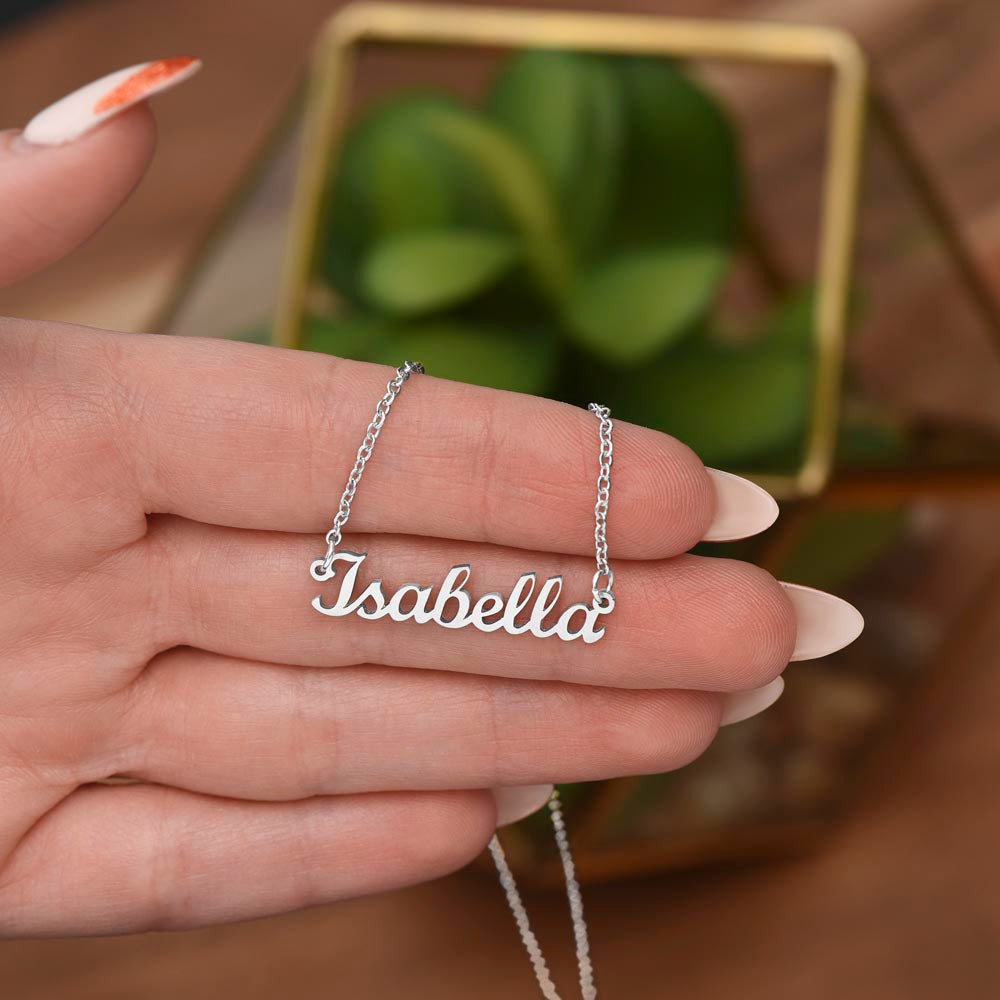 Happy Birthday | No One Deserves It More Than You | Name Necklace