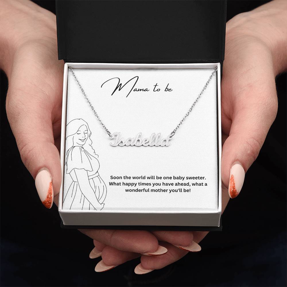 Mama To Be | Pregnancy Pendant Name Necklace Gift