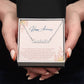Happy Anniversary | Your Love Has Transformed My Life | Name Necklace