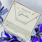 Happy Birthday Grandma | We Love You So Much | Name Pendant Necklace