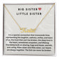 Big Sister Little Sister | Our Hearts Are Always Together | Name Necklace