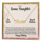 To My Bonus Daughter On Your Sweet Sixteen | Happy Birthday | Custom Name Necklace