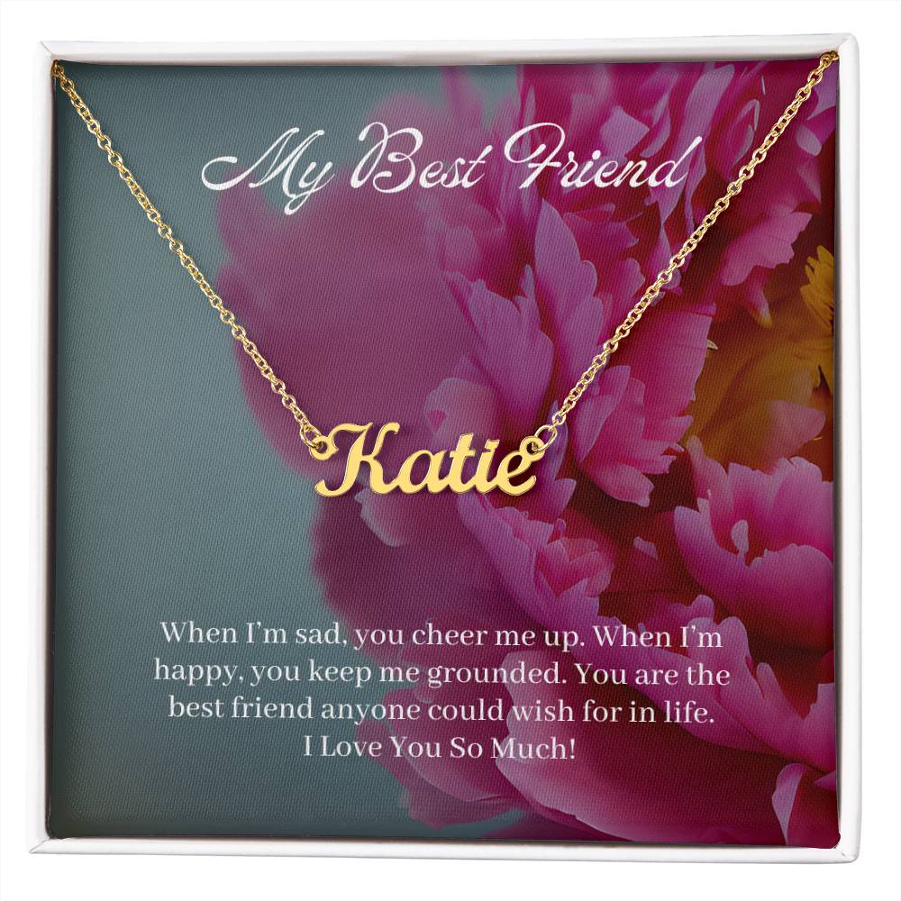 My Best Friend | I Love You So Much | Custom Name Necklace