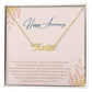 Happy Anniversary | Your Love Has Transformed My Life | Name Necklace