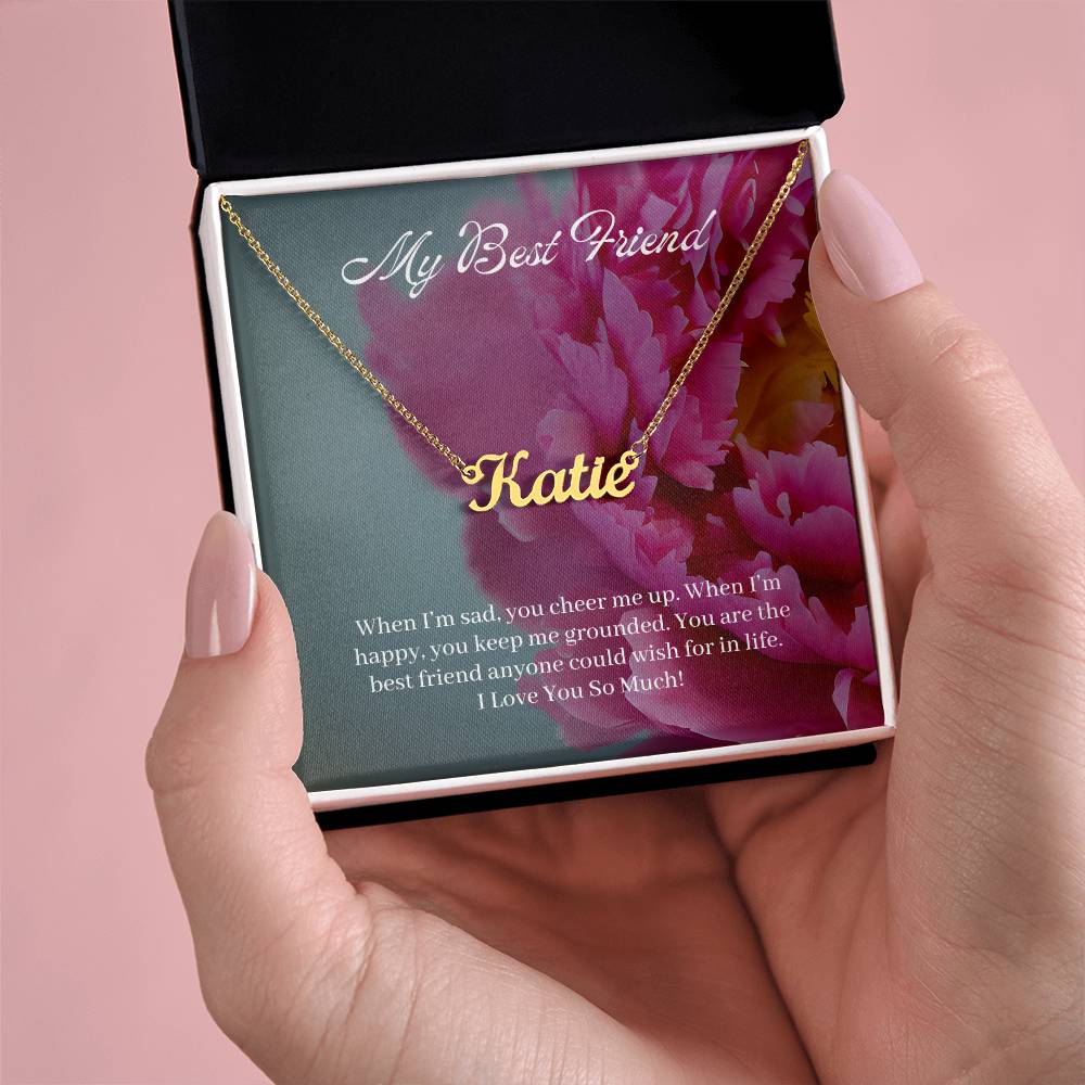 My Best Friend | I Love You So Much | Custom Name Necklace